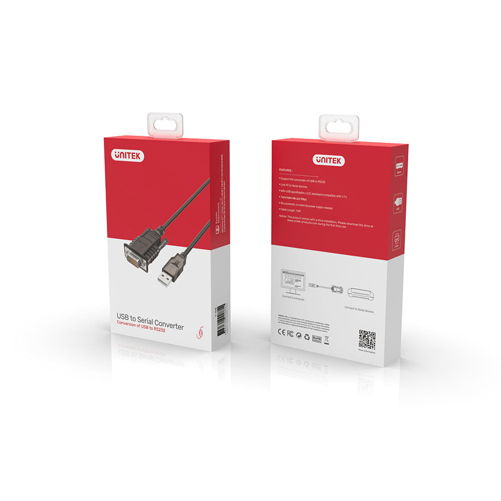 UNITEK 1.5M USB TO SERIAL ADAPTER USB2 (Y-108) - image 3