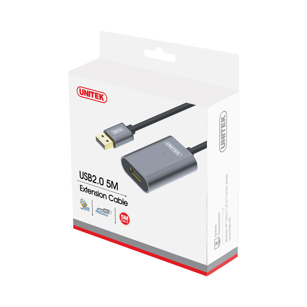 UNITEK USB2.0 5M EXTENSION CABLE (Y-271) - image 3