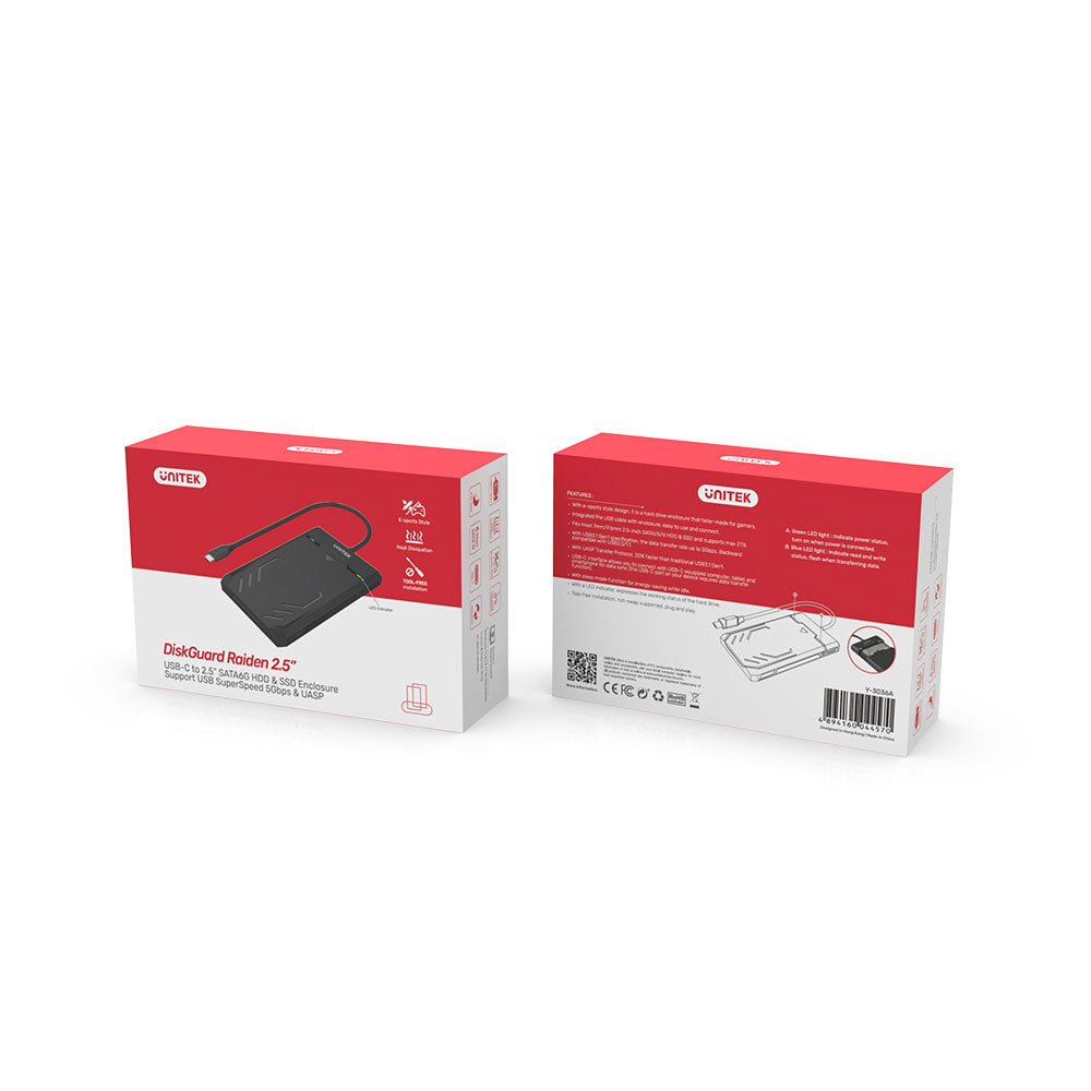 UNITEK USB3.1 TYPE-C 5GBPS TO SATA6G 2.5 HARD DISK - image 3