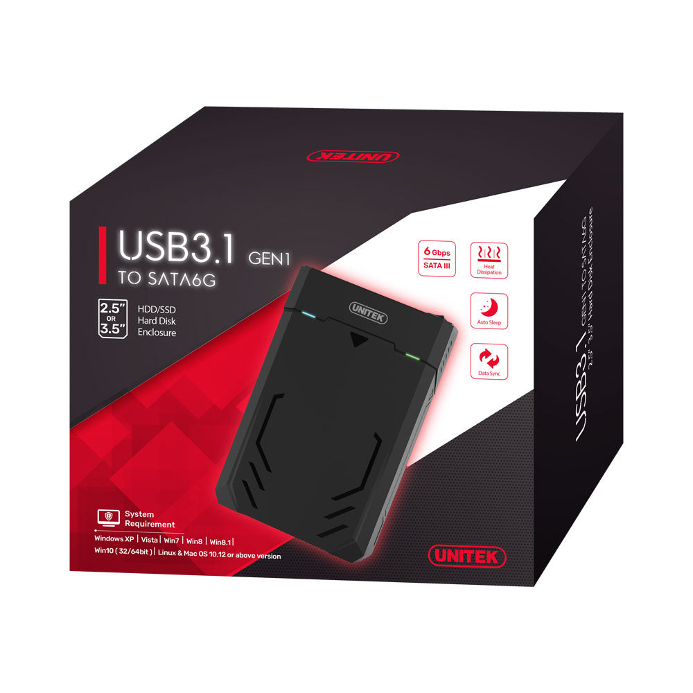 UNITEK USB3.1 TO SATA6G 2.5/3.5INCH ENCL (Y-3035) - image 2