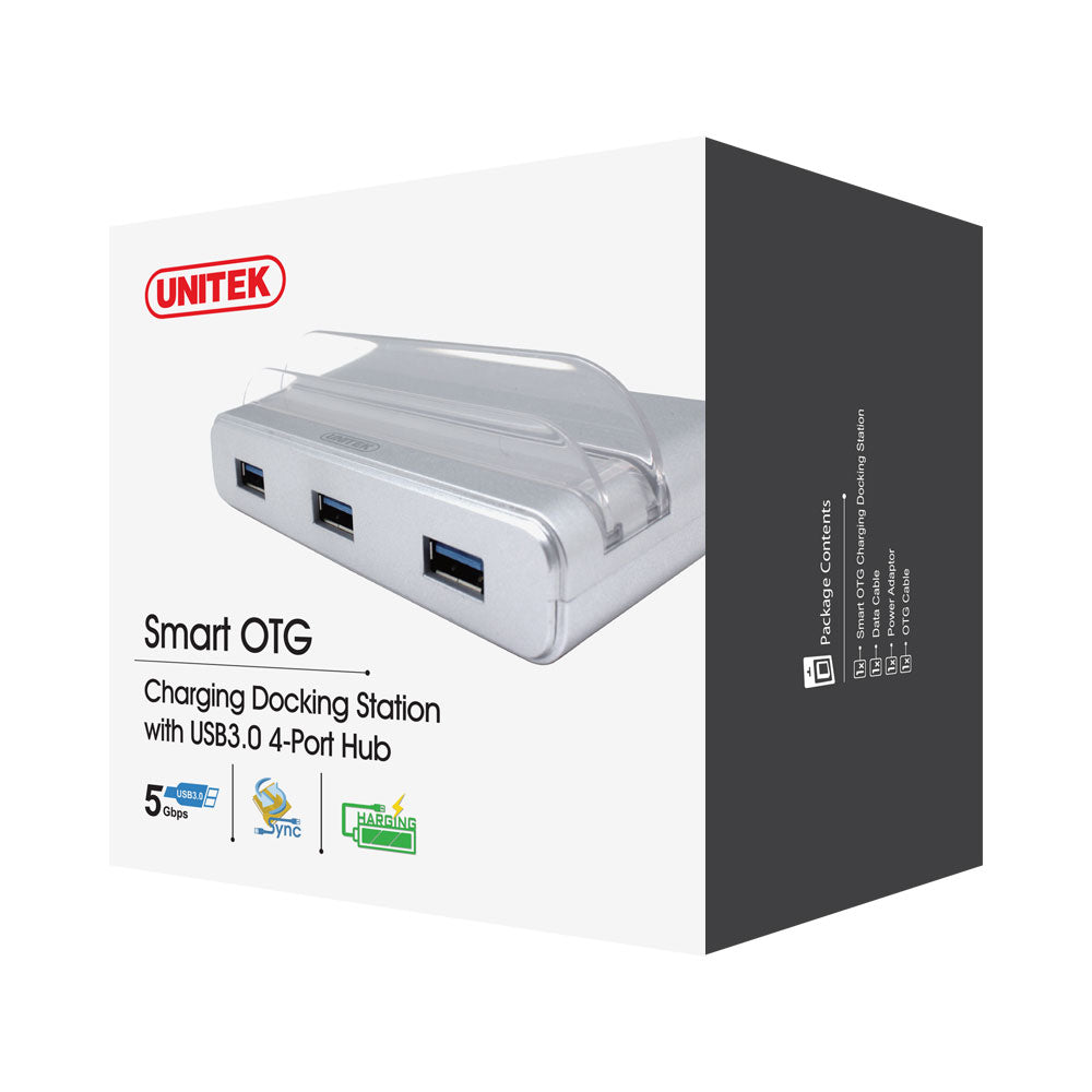 UNITEK USB3.0 4-PORT CHARGE HUB STAND OTG (Y-3067) - image 3