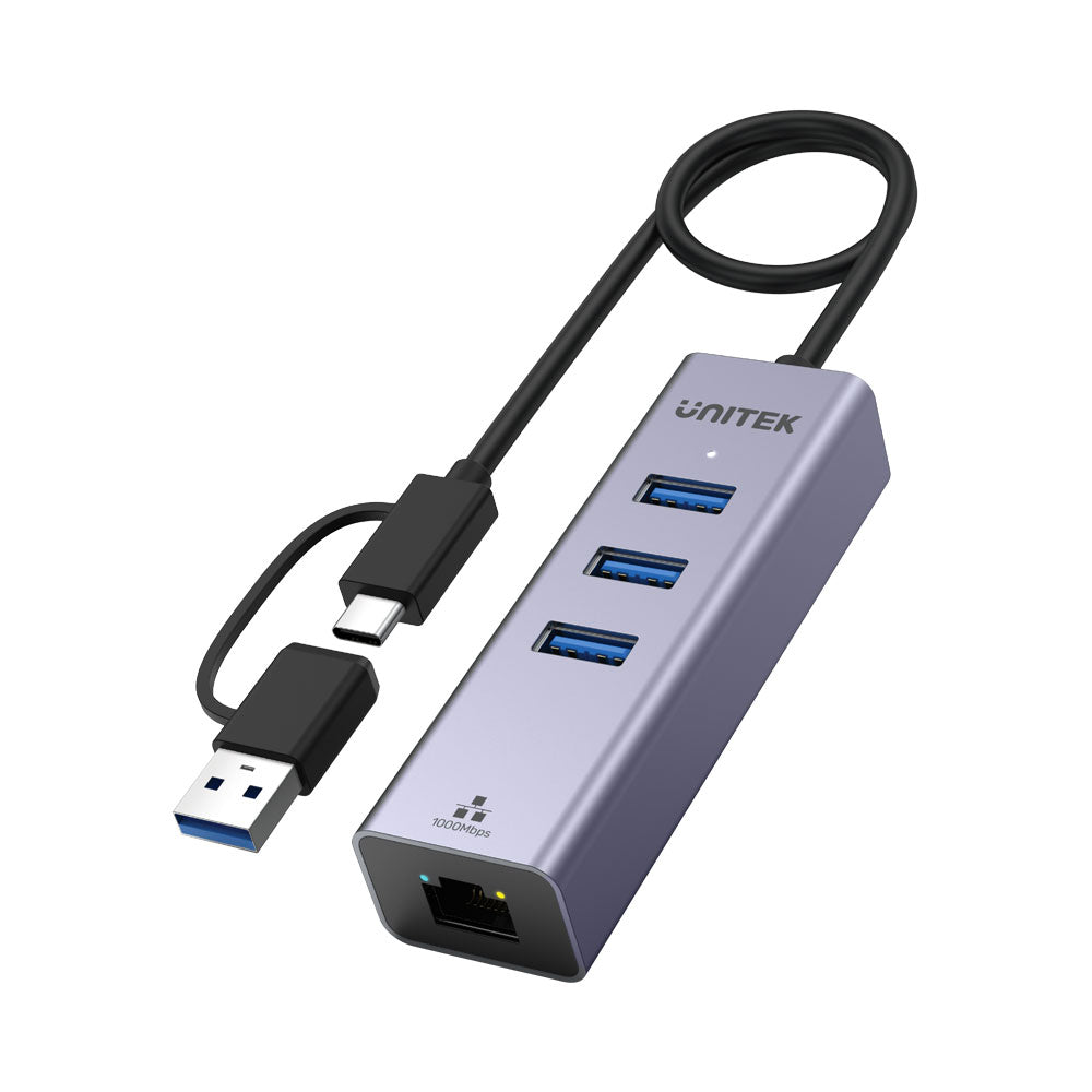 UNITEK 3-PORT USB3.0  HUB W TYPE-C/A ADP (Y-3088B) - image 4