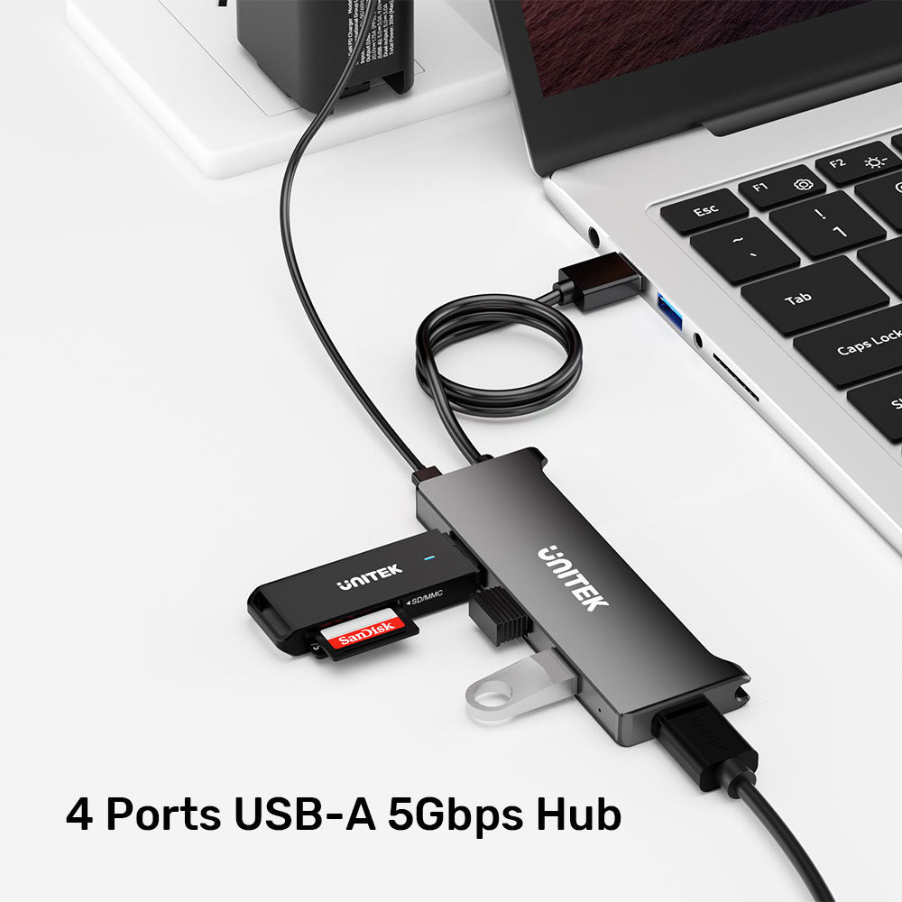 UNITEK 4PORTS POWERED/ULTRA SLIM HUB(Y-3145C) - image 6
