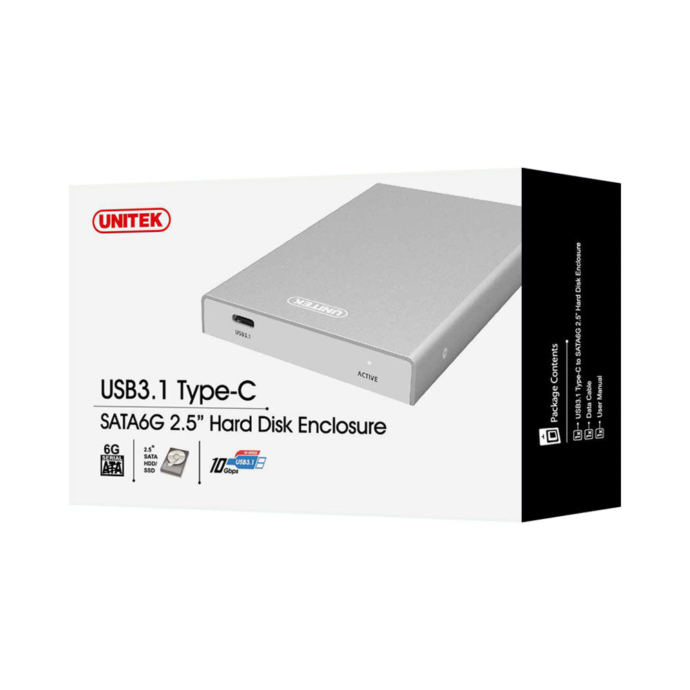 UNITEK USB3.1-C TO SATA 2.5IN HDD ENCL (Y-3363) - image 3