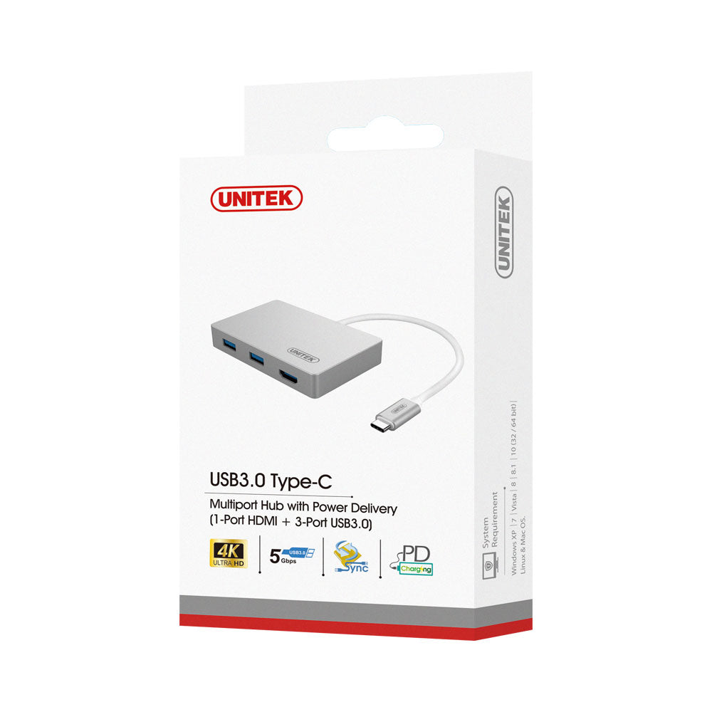 UNITEK  USB3.0 TYPE-C, 3-P USB, 1-P HDMI (Y-3707) - image 3