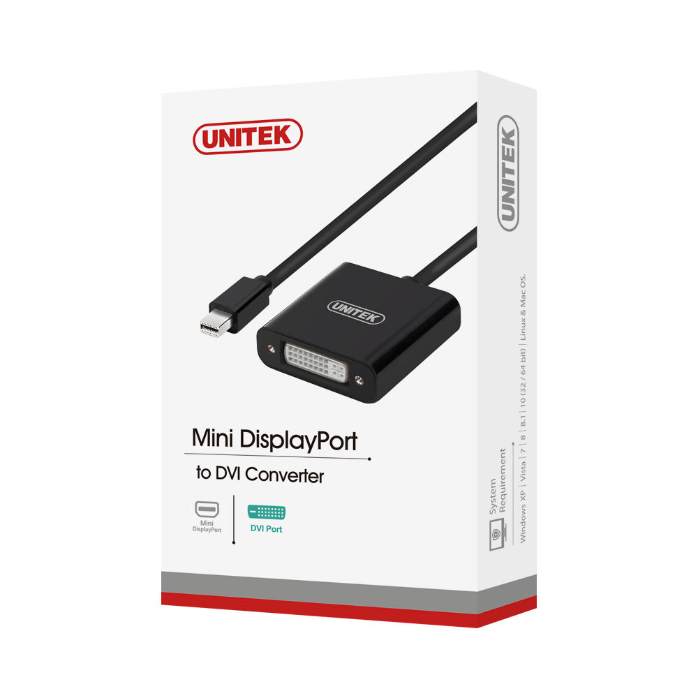 UNITEK MINI DISPLAYPORT TO DVI FEMALE (Y-6326BK) - image 2
