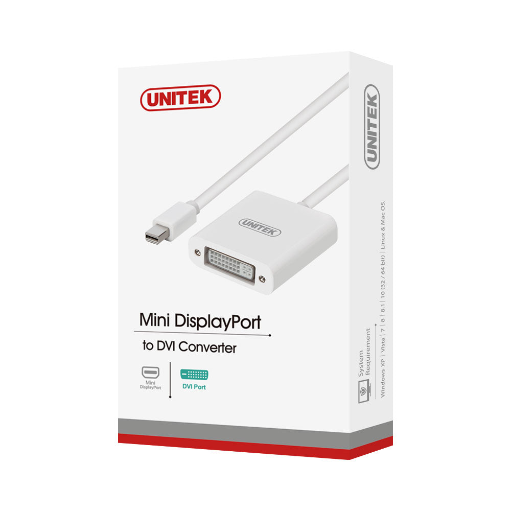 UNITEK MINI DISPLAYPORT TO DVI FEMALE W (Y-6326WH) - image 2
