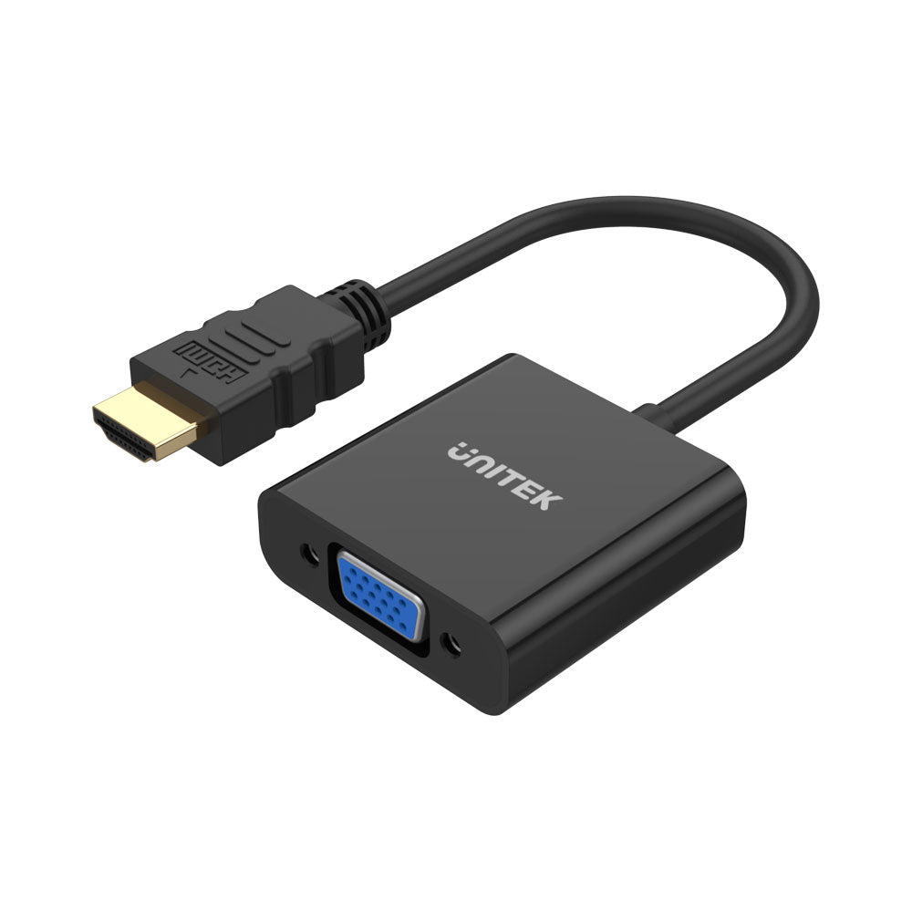 UNITEK HDMI MALE TO VGA FEMALE WITH AUDIO (Y-6333) - image 3