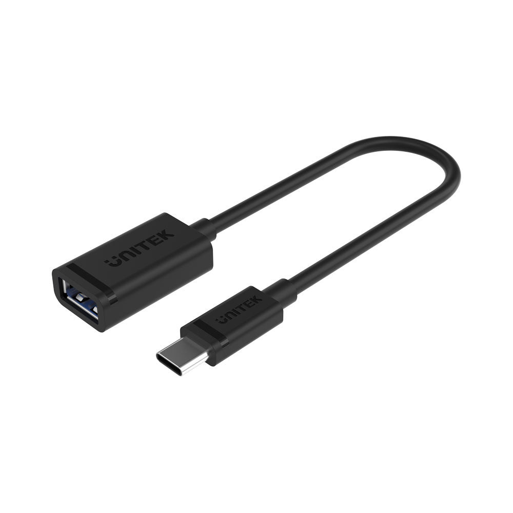 UNITEK 20CM USB3.0 TYPE-C M TO A F CABLE(Y-C476BK) - image 2