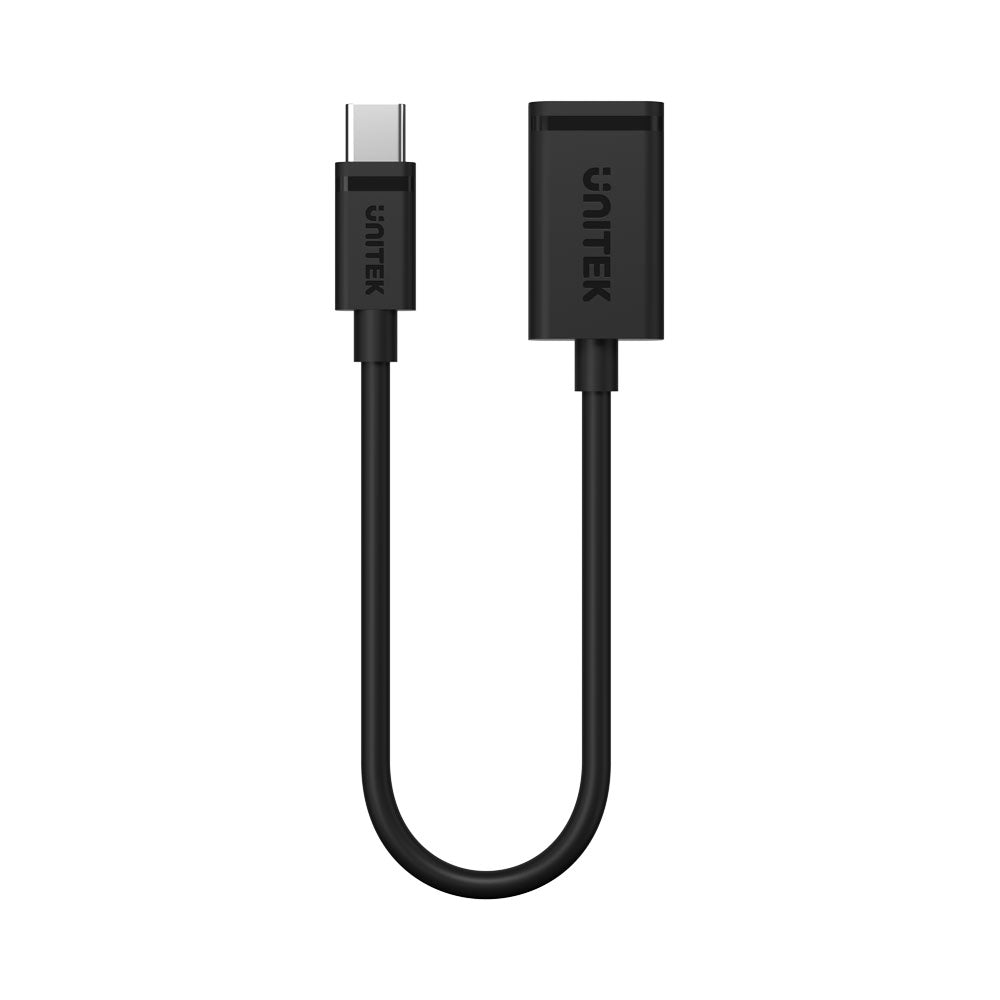 UNITEK 20CM USB3.0 TYPE-C M TO A F CABLE(Y-C476BK) - image 4