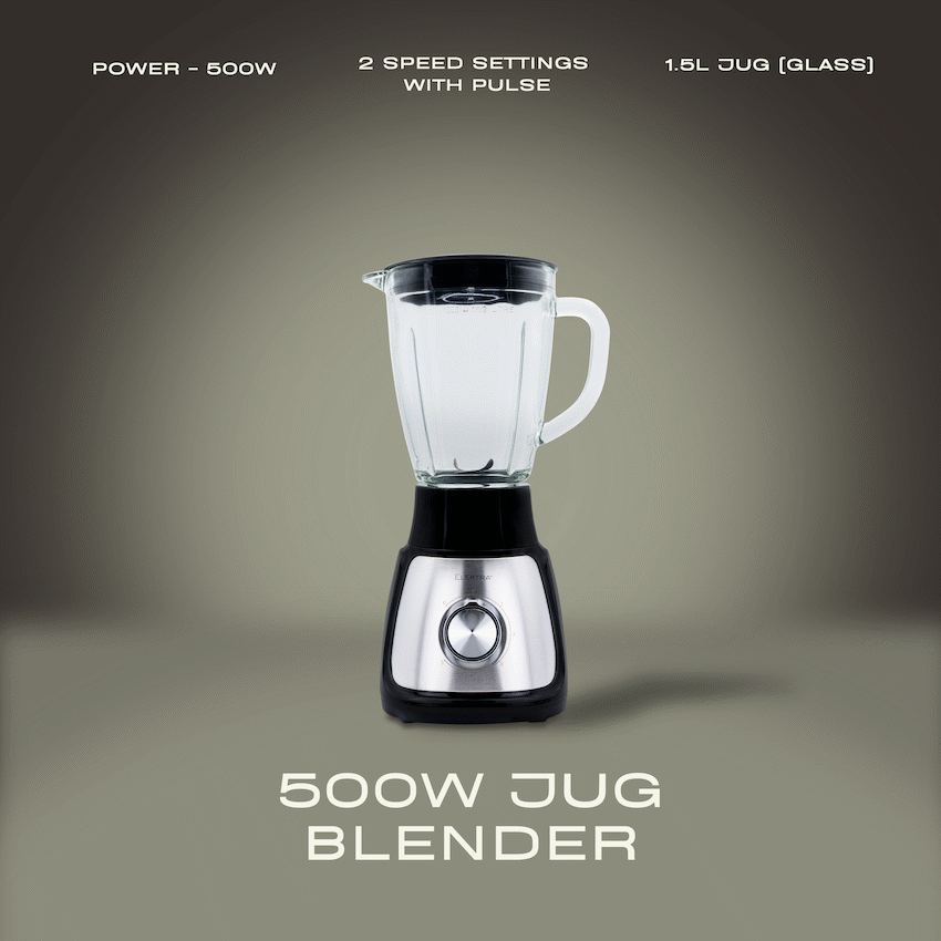 Elektra - 500w 1.5l Jug Blender (Glass Jug) - image 6
