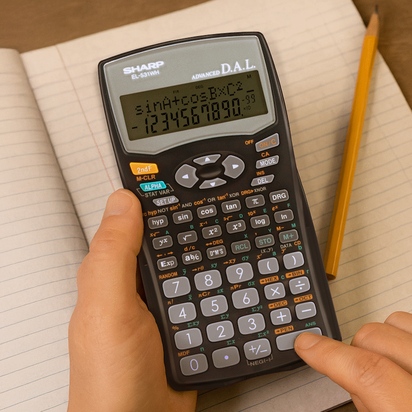 Sharp EL531 WH-BBK - Scientific Calculator - 272 Functions - image 6