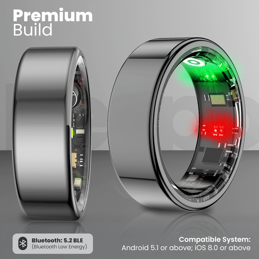 Volkano Ring Series Smart Ring with Charging Case - 20mm - image 6