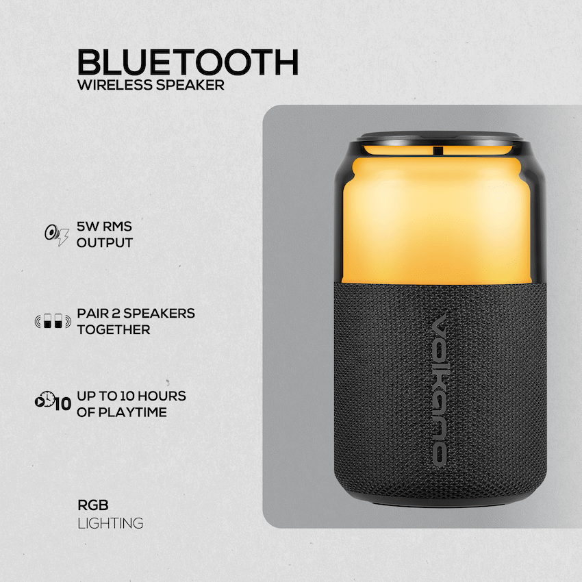 Volkano Neptune Bluetooth Wireless Speaker - Black - image 6