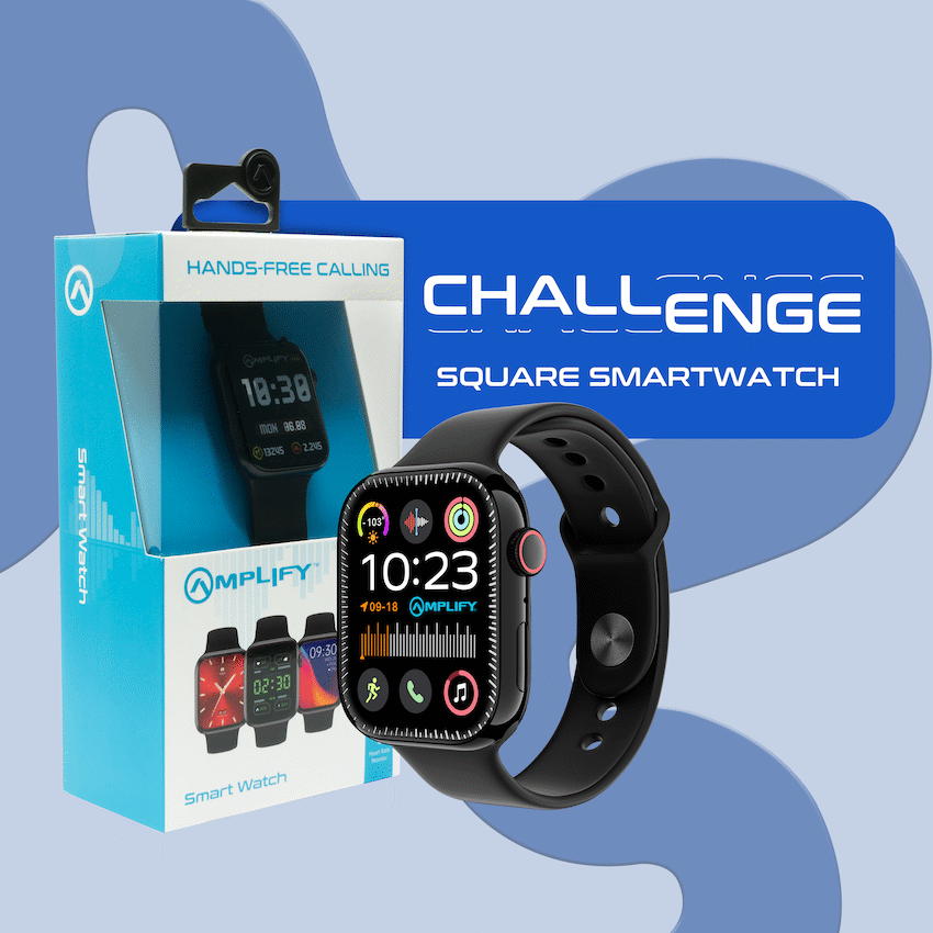 Amplify Challenge Series Square Smartwatch - Black - image 6