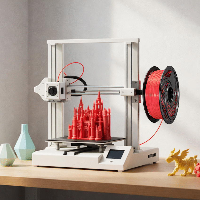 SA Filament PLA UV Neon Filament 1kg -  Fire Red - image 6