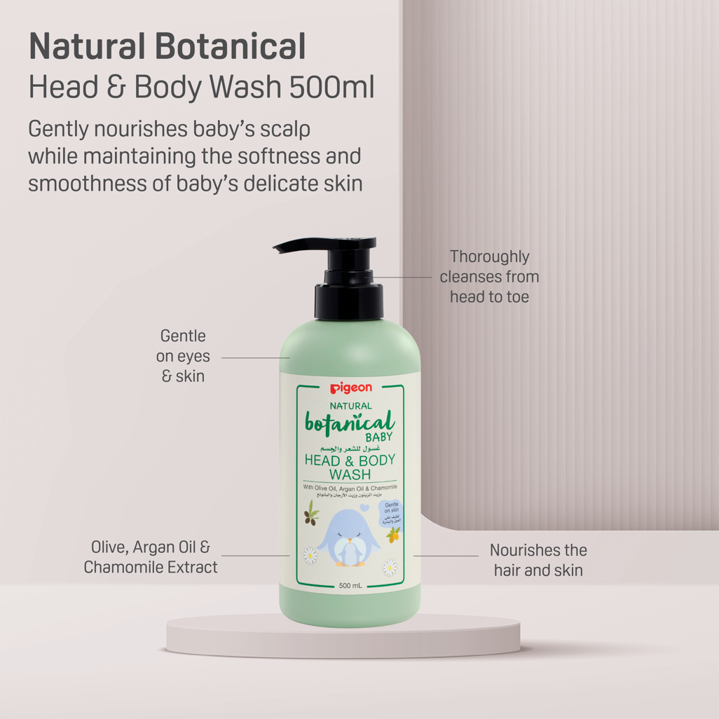 Pigeon - HEAD & BODY WASH 500ML NATURAL BOTANICAL