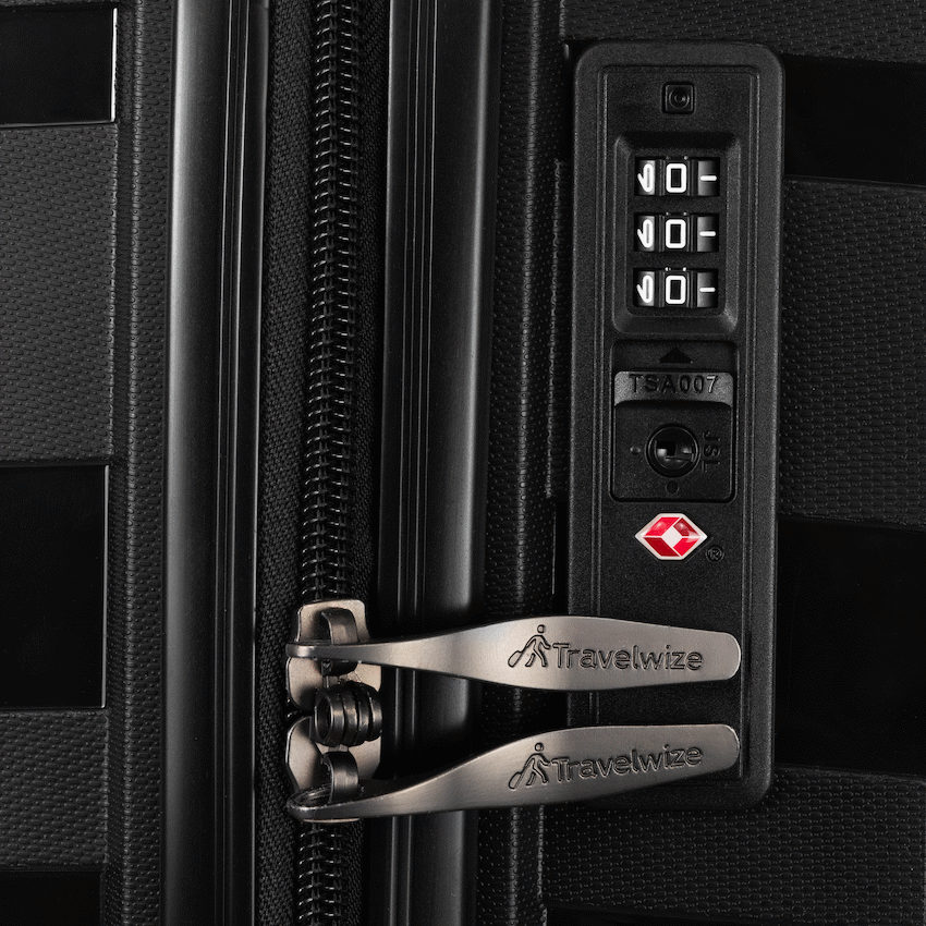 Travelwize Java PP 4-Wheel Spinner 55cm Luggage - Black - image 6