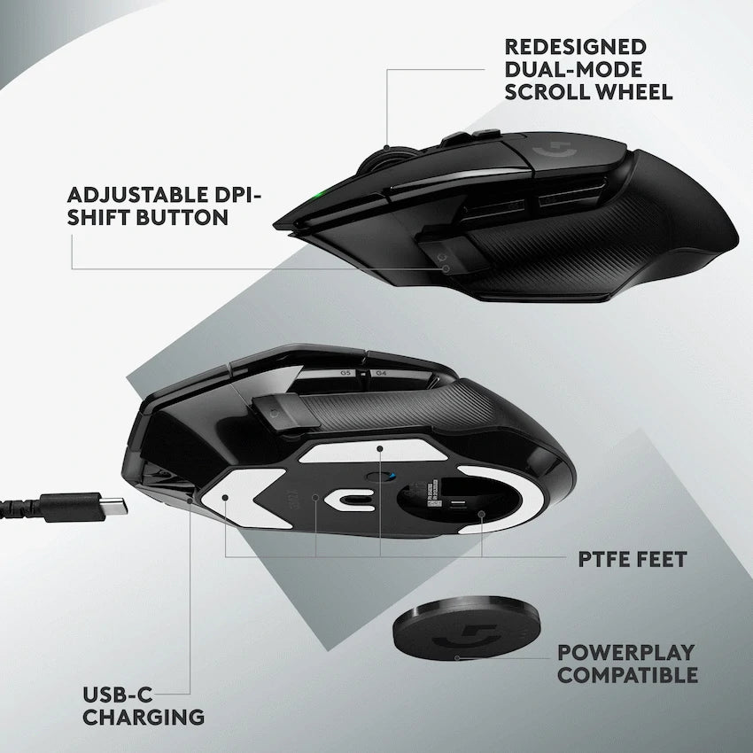 Logitech(R) G502 X Lightspeed Wireless Gaming Mouse - Black - image 6