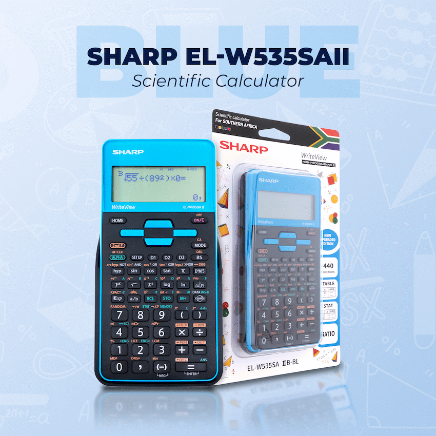 Sharp EL-W535SAII Blue Scientific Calculator - image 6