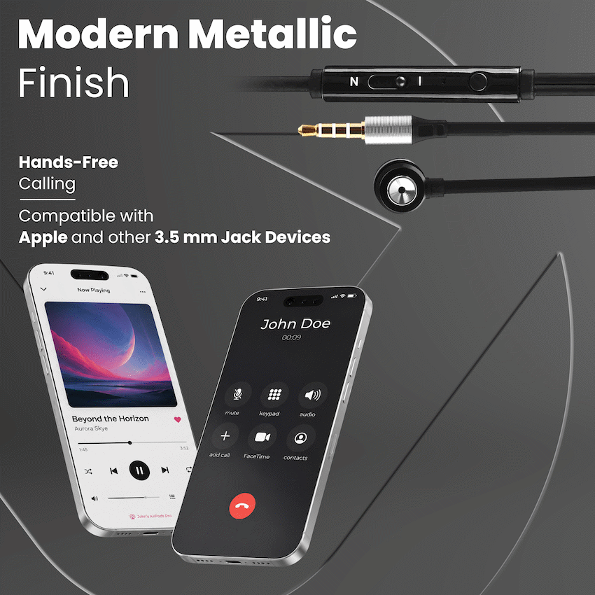 Volkano Alloy Series Metal Earphone - Silver - image 6