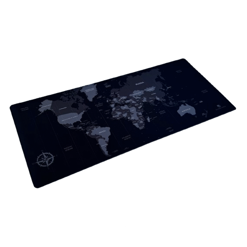 Everfurn Desk Mat - World Map - Large - Black - Non-Slip - image 6