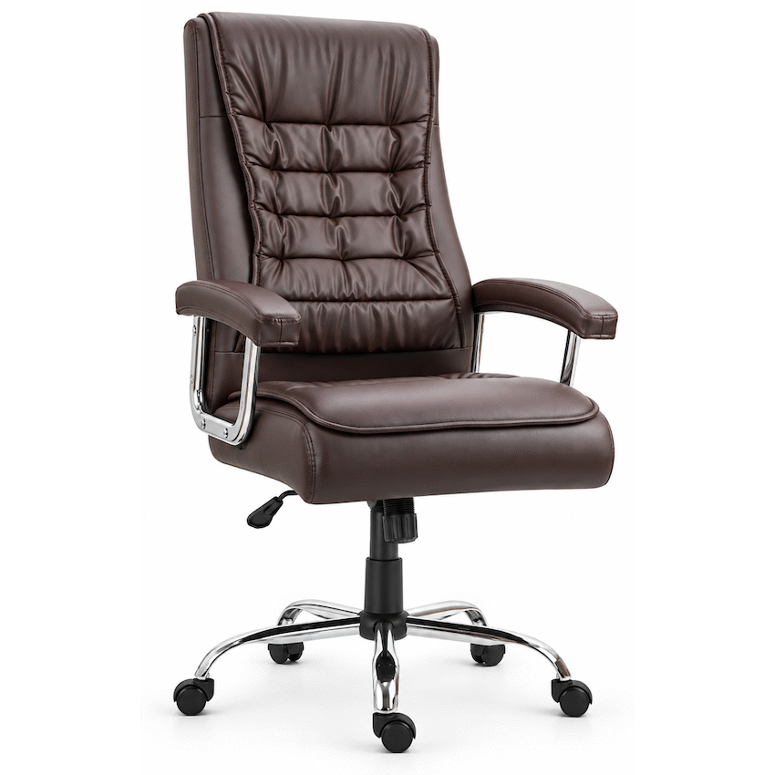 Everfurn Louis High Back Office Chair - Coffee - image 6