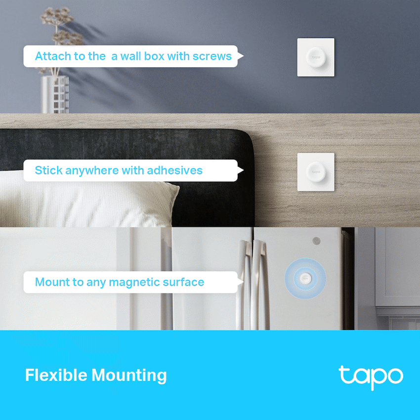 TP-Link Tapo S200D Smart 868mhz Remote Dimmer Switch with CR2032 Battery - image 6