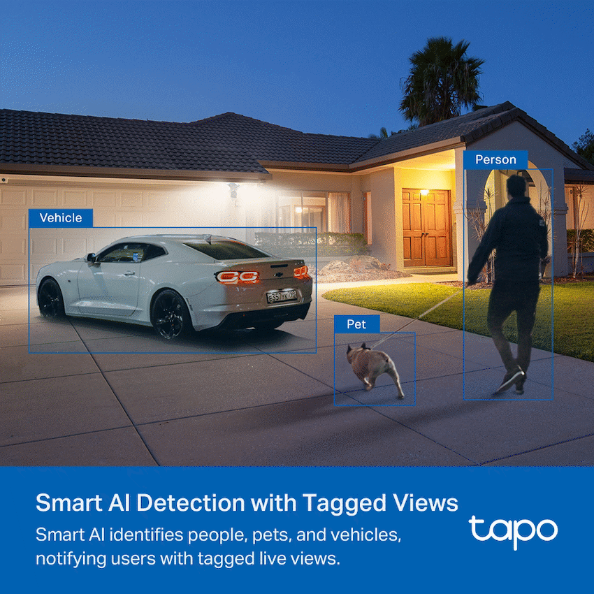 TP-Link Tapo C720 4MP 2K QHD Outdoor security Camera with 2800 lumen floodlight - image 6