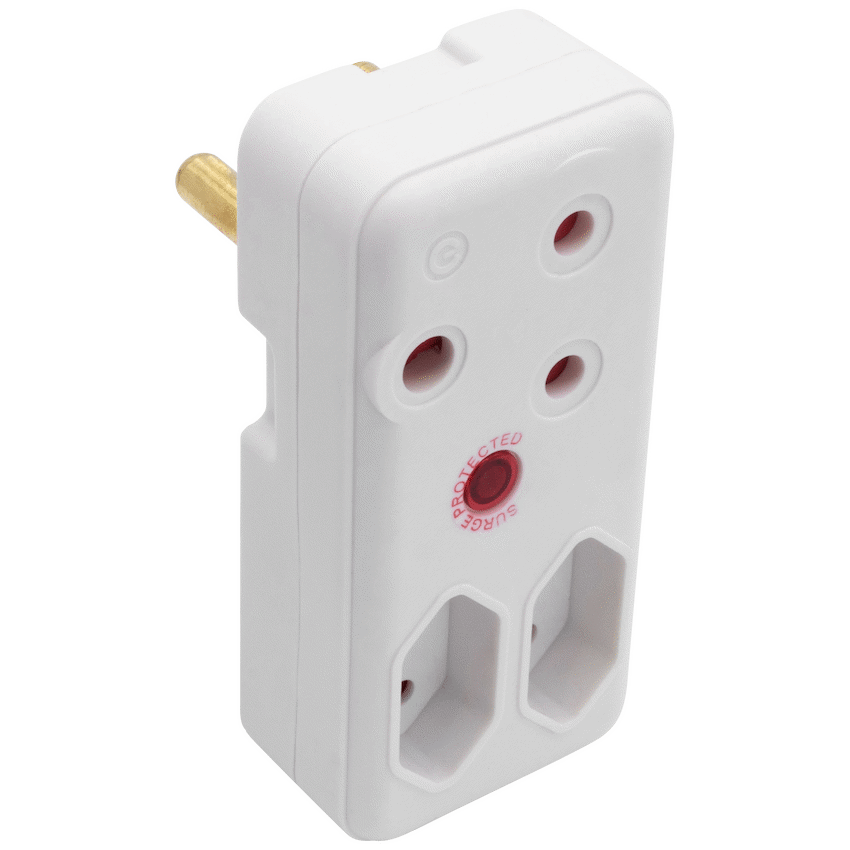 Switched 3-Way Medium Surge Adaptor - White - image 6