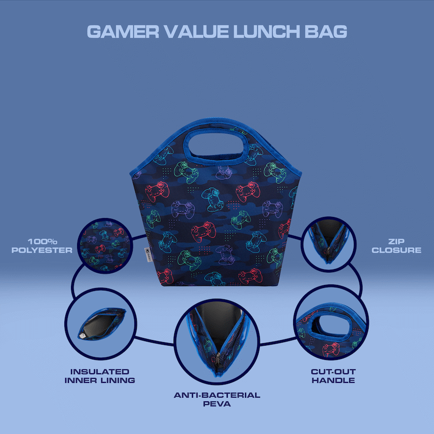 Quest Gamer Lunch Bag Navy - image 6