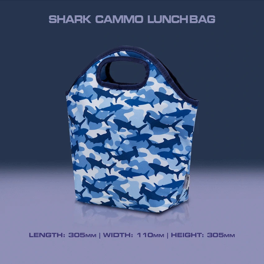 Quest Shark Cammo Lunch Bag Blue - image 6