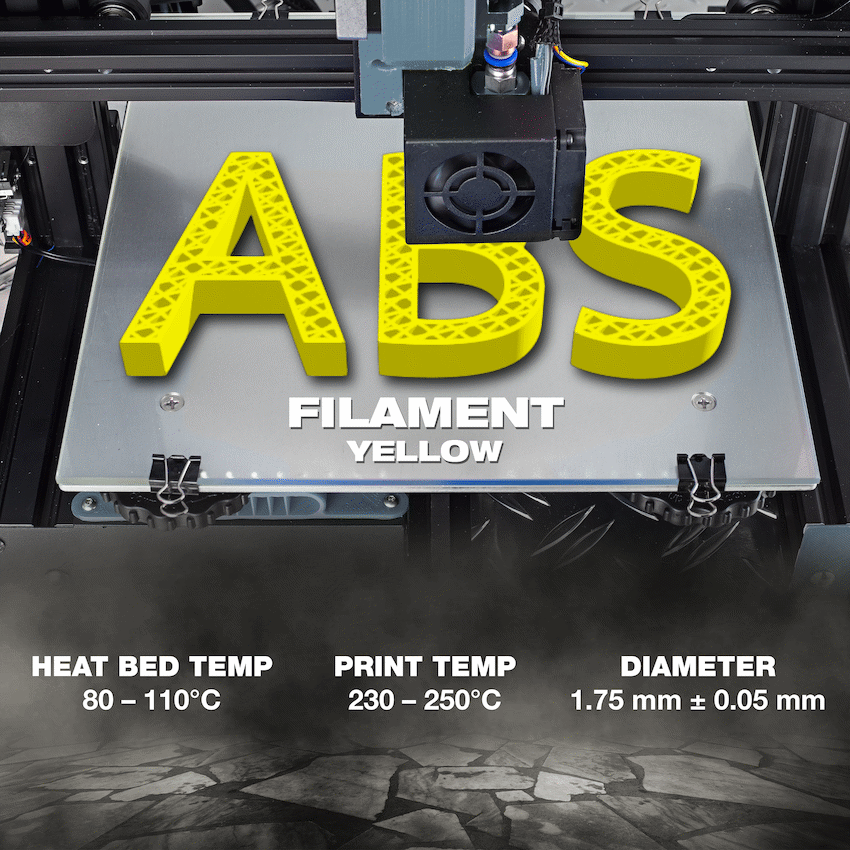 SA Filament ABS Premium Filament 1kg - Yellow - image 6