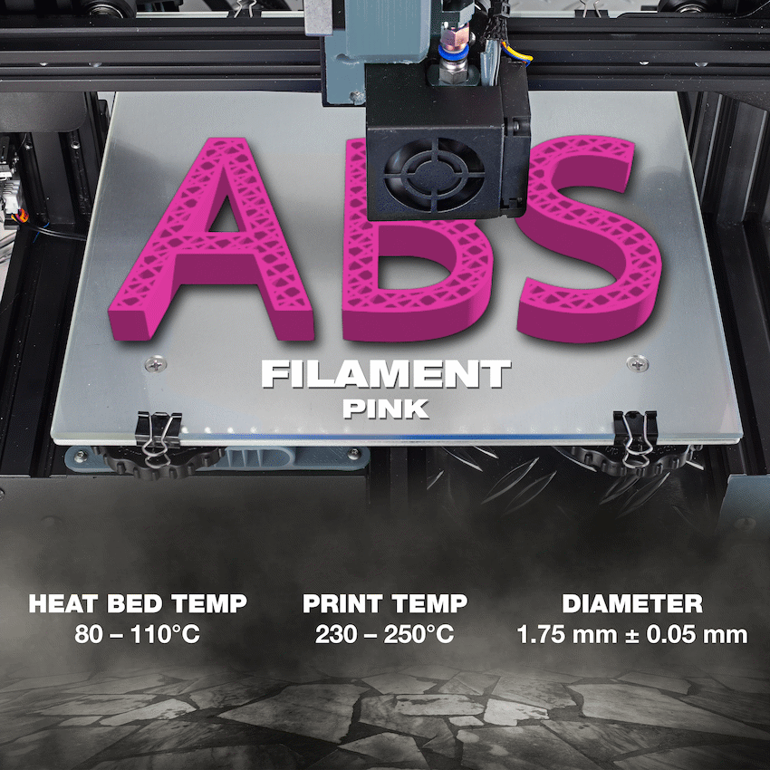 SA Filament ABS Premium Filament 1kg - Pink - image 6