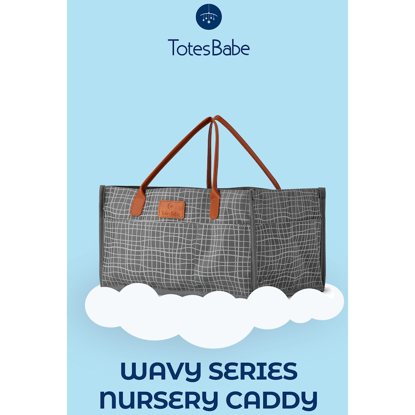 Totes Babe Wavy Series Nursery Caddy Grey - image 6