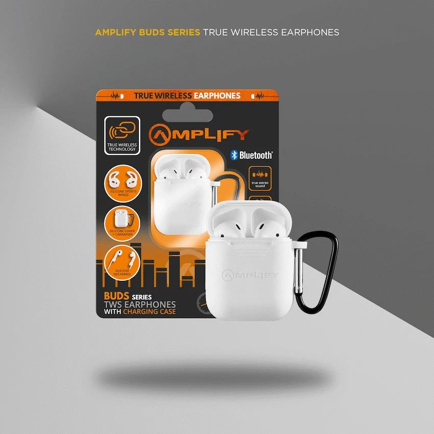 Amplify Buds Series True Wireless Earphones with Silicone Accessories - White - image 6