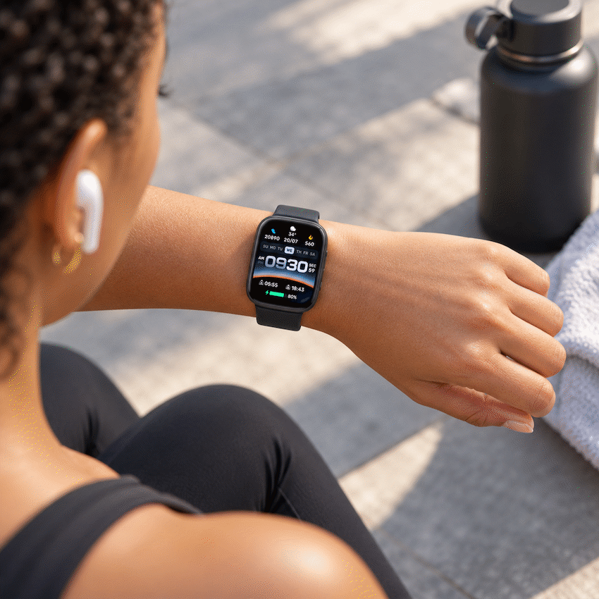 VolkanoX Solaris Series Fitness Smartwatch - Black - image 6