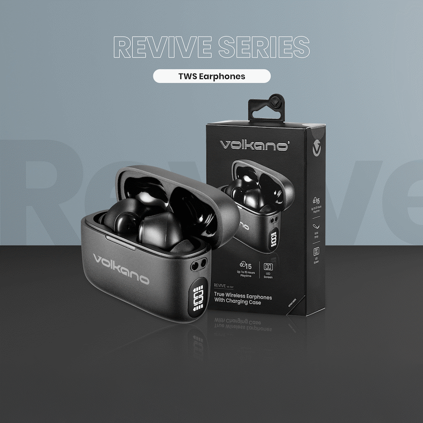 Volkano Revive Series TWS Earphones - Black - image 6