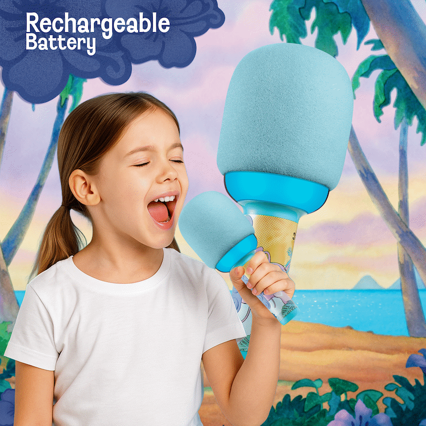 Disney Stitch Bluetooth Dome Microphone with RGB Lights - image 6