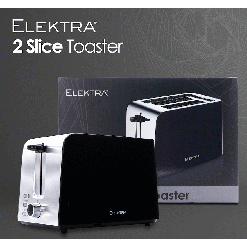 Elektra - 2 Slice Toaster - Black - image 6