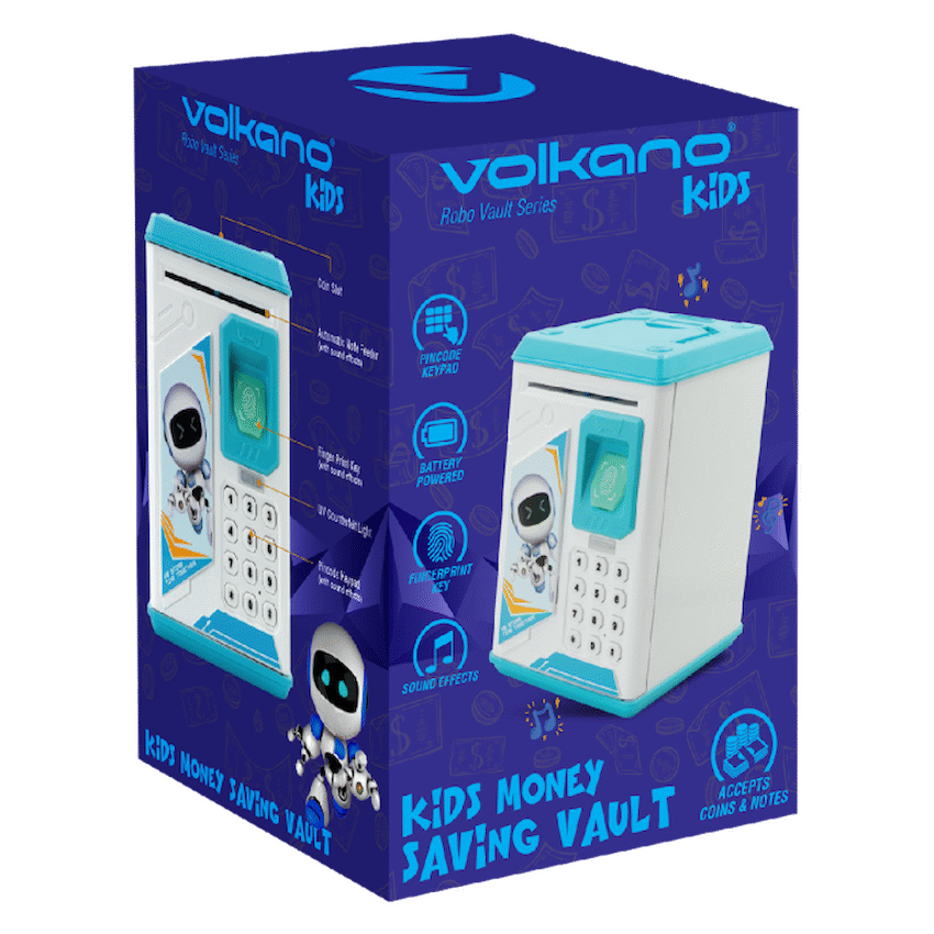 Volkano Kids Robo Vault Series Kids Money-Saving Vault - Blue - image 6