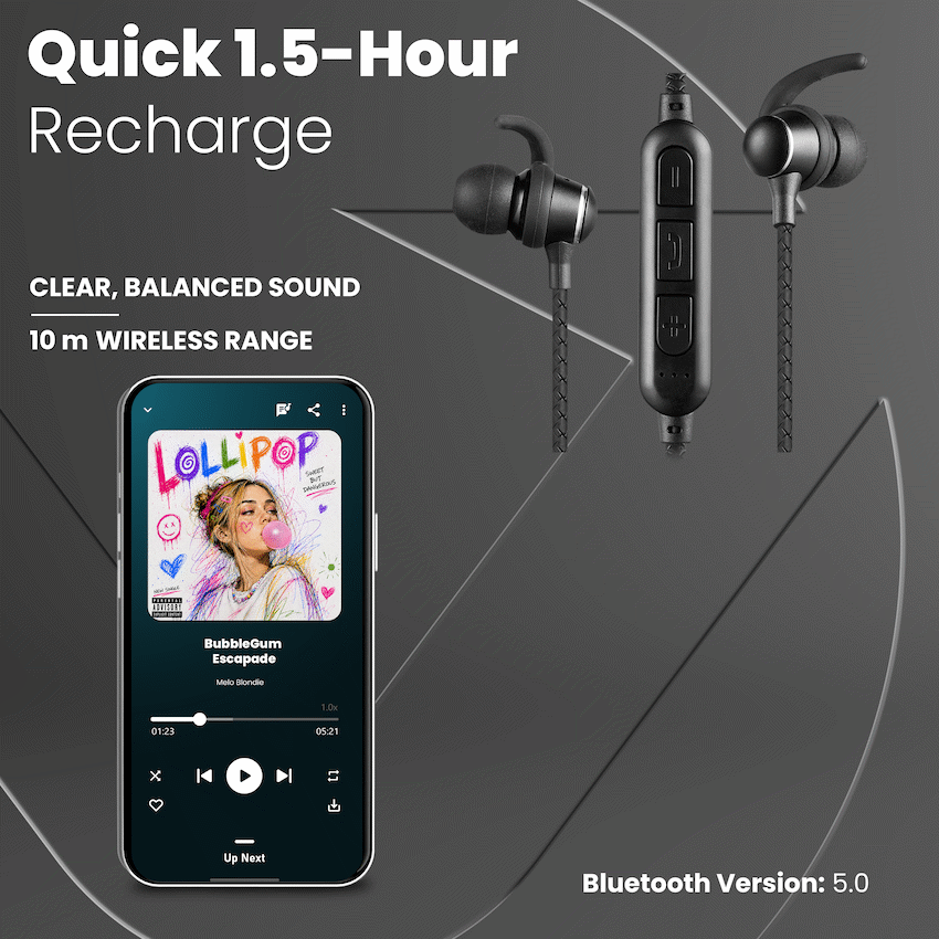 Volkano Titanium Sports Series Bluetooth Earphones - image 6