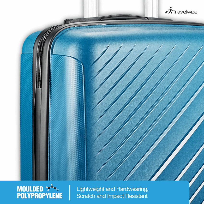 Travelwize Paros PP 4-Wheel Spinner 75cm Luggage - Teal - image 6