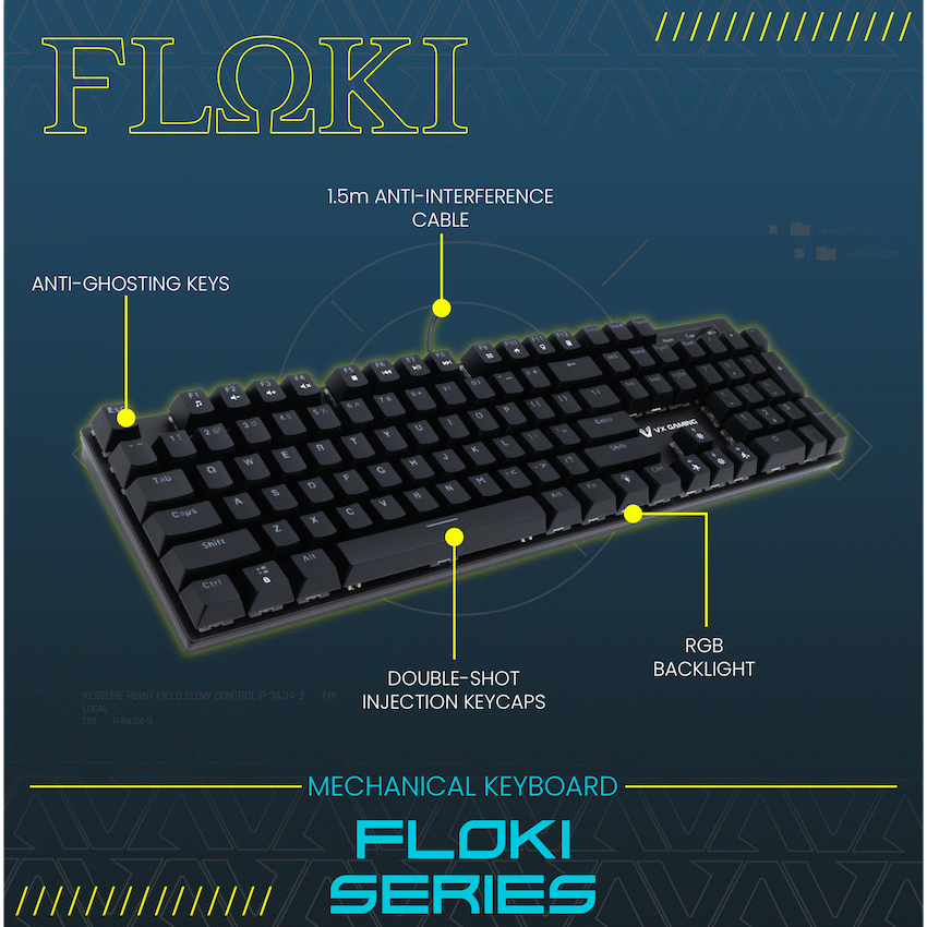 VX Gaming Floki RGB Full Mechanical Keyboard - image 6