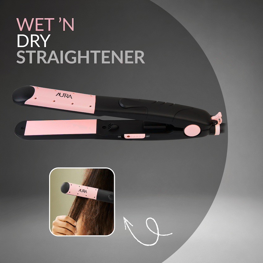 Aura by Elektra Wet n Dry Straightener Black - image 6