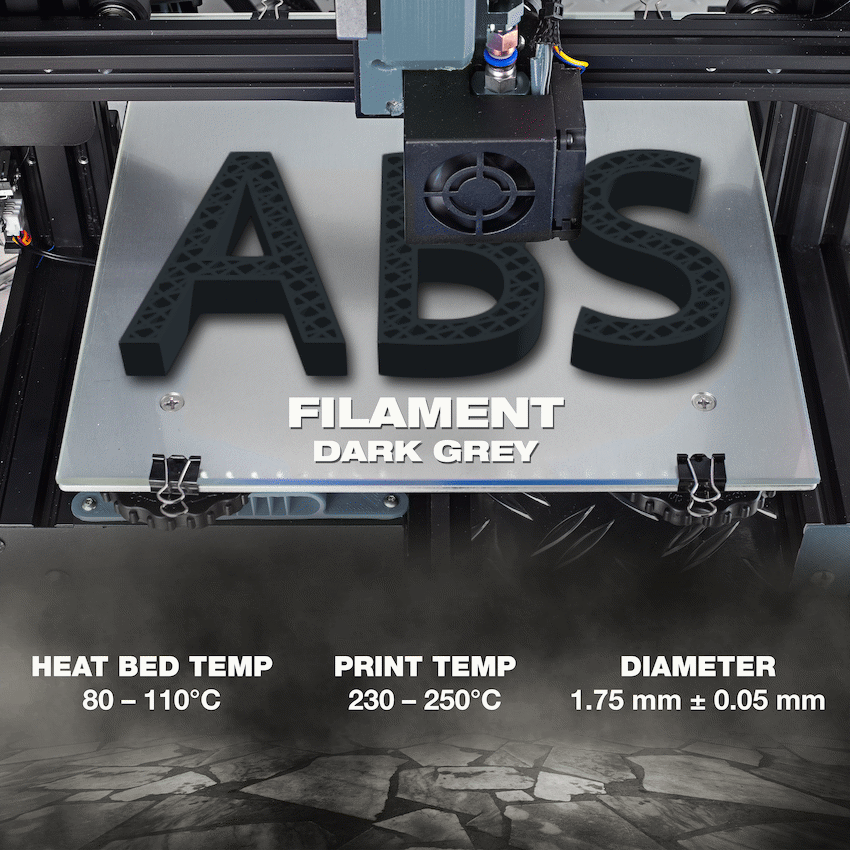 SA Filament ABS Premium Filament 1kg - Dark Grey - image 6
