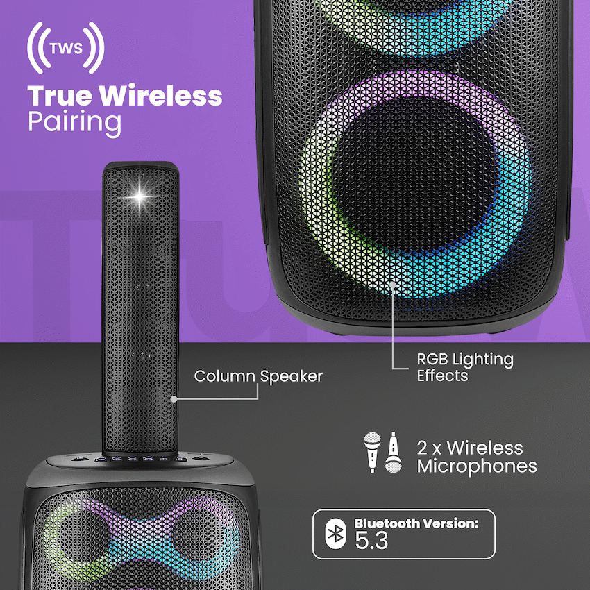 Volkano Vegas Series Dual 6.5" Tower Speaker - image 6