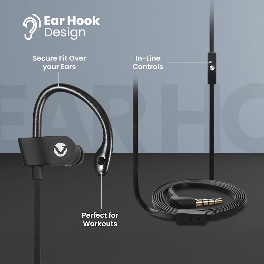 Volkano Circuit Series Sports Hook-In Earphones with Mic - image 6