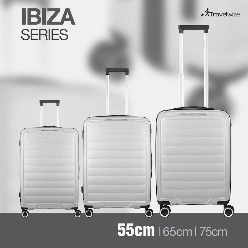 Travelwize Ibiza PP 4-Wheel Spinner 75cm Luggage - Grey - image 6