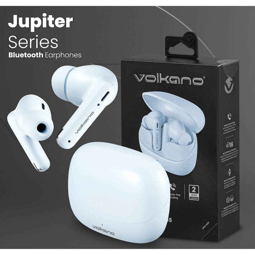 Volkano Jupiter Series TWS Earphones - Pastel Blue - image 6